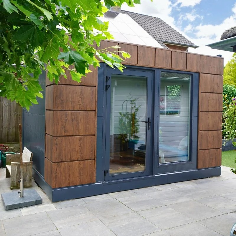 casetta da giardino ristrutturata di 12 m² – finitura in legno e antracite casetta da giardino ristrutturata di 12 m² – finitura in legno e antracite