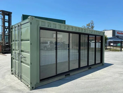 container per uffici da 20 piedi con vetri laterali container per uffici da 20 piedi con vetri laterali